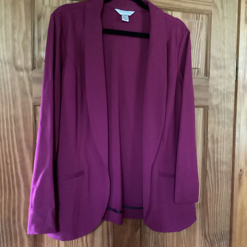Christopher & Banks Fuchsia Blazer